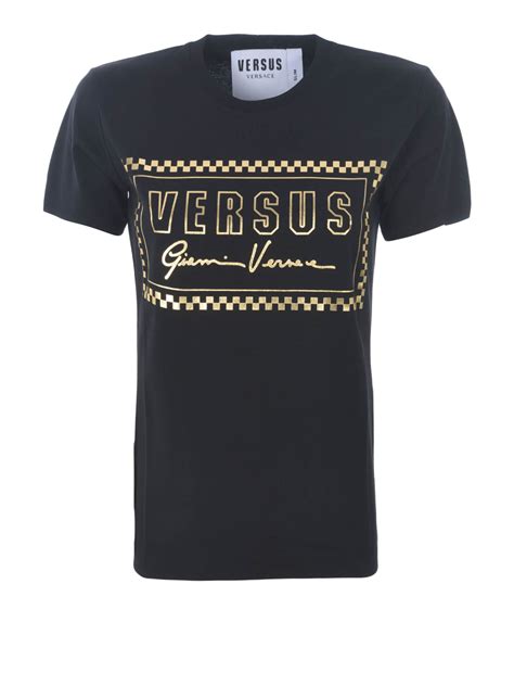 versus versace black t shirt|versace graphic tee.